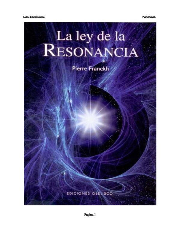 La ley de la resonancia de Pierre Franckh