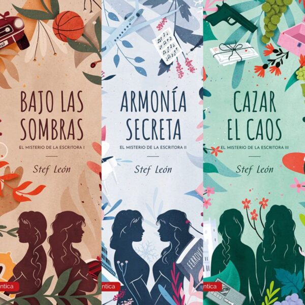Pack Trilogía El misterio de la Escritora: Bajo las sombras + Armonía secreta + Cazar el caos de Stef León