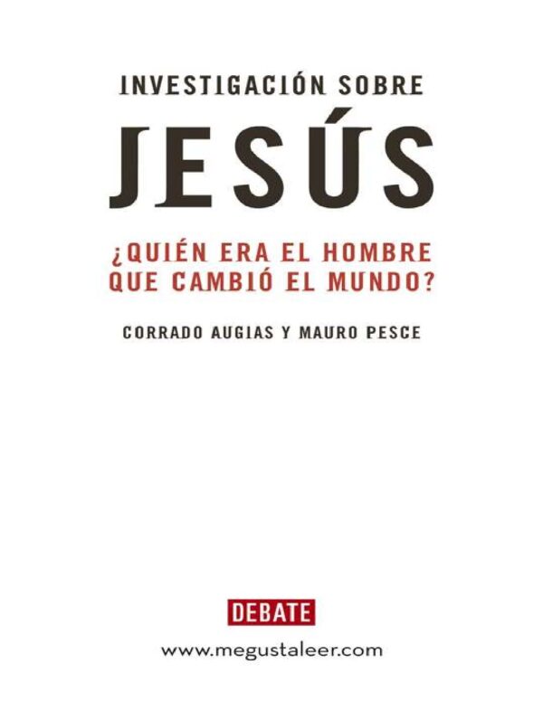 Investigacion sobre Jesus Corrado Augias