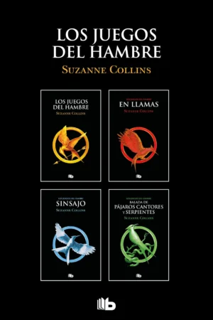 Pack Los Juegos del Hambre 2: Los Juegos del Hambre + En Llamas + Sinsajo + Balada de Pájaros Cantores y Serpientes de Suzanne Collins