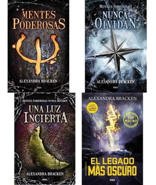 Pack Saga Mentes Poderosas: Mentes Poderosas + Nunca olvidan+ Una luz incierta + El legado más oscuro de Alexandra Bracken
